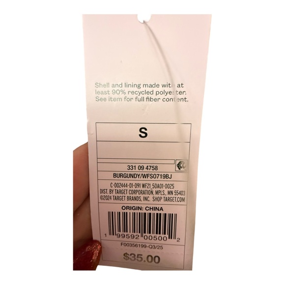 🖤 Wild Fable Maroon Mini Dress – NWT, Size S - Picture 7 of 8